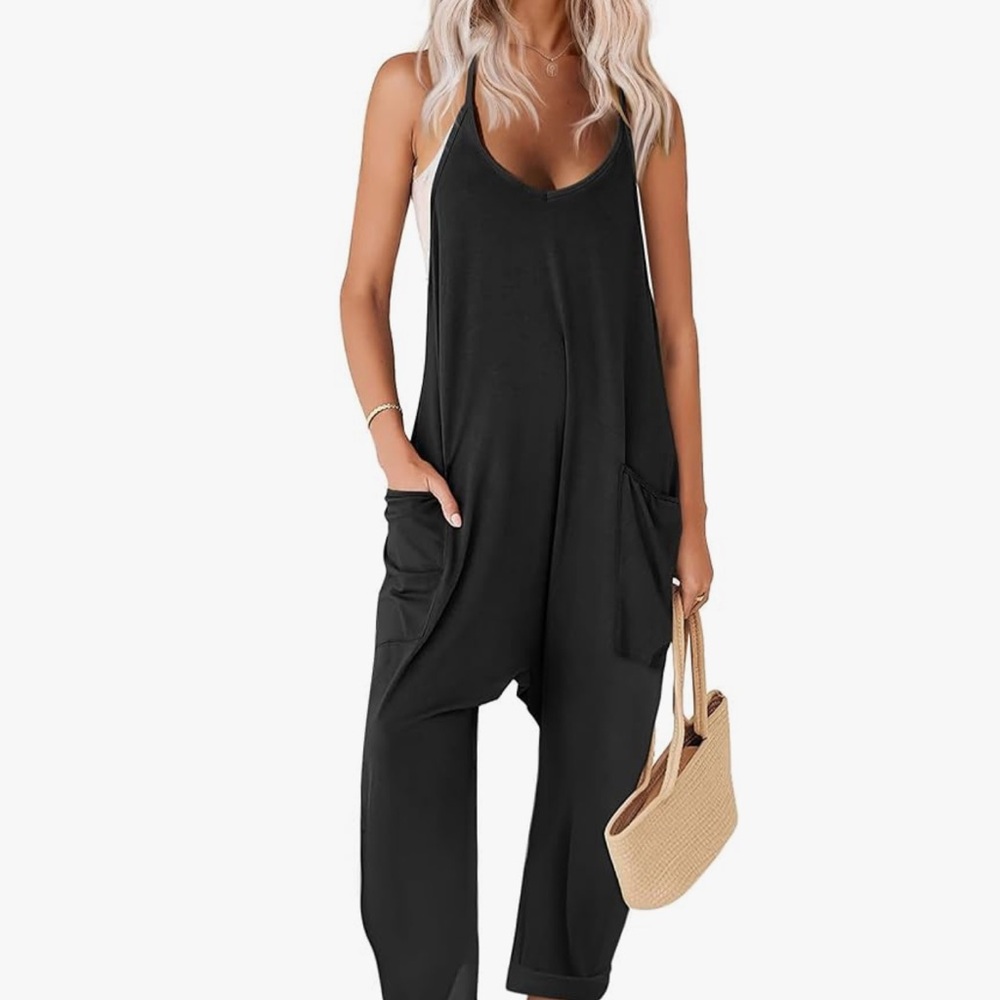 Amazon Women's Sleek Black Jumpsuit
